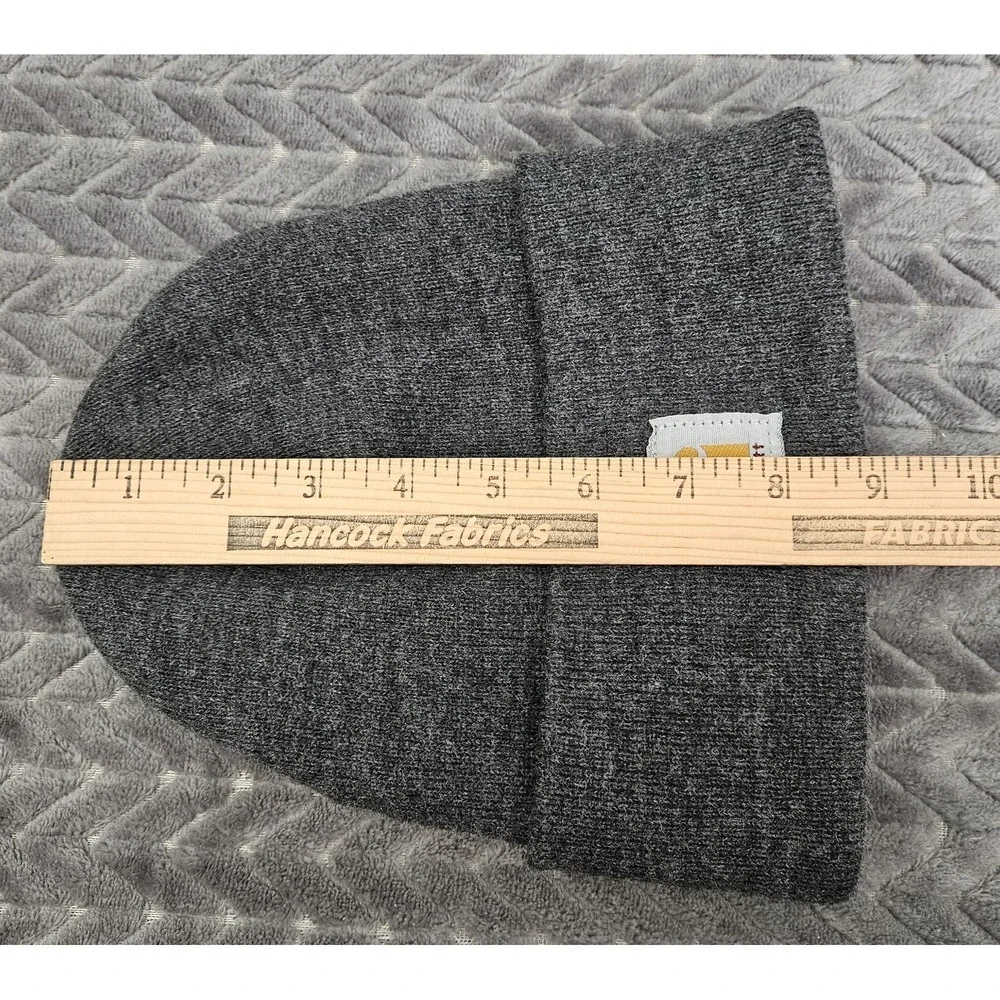 Carhartt Acrylic Knit Cuffed Logo Patch‎ Hat Beanie One Size Warm Winter Cap